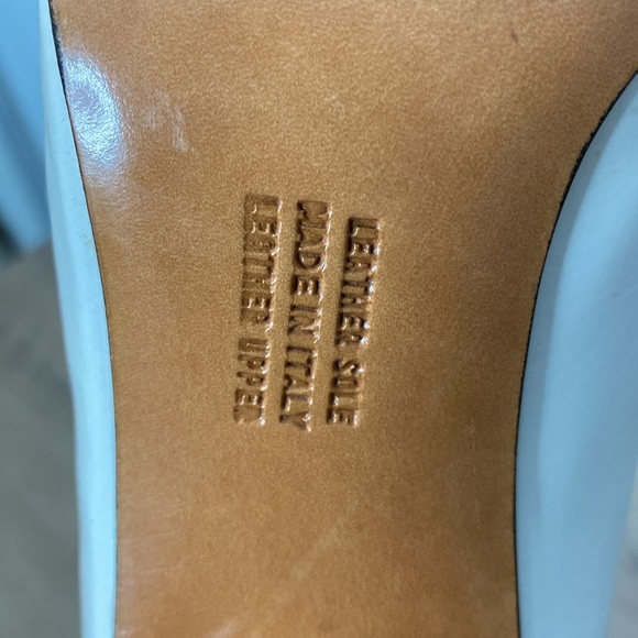 Vintage Salvatore Ferragamo White and Brown Leather Heels - Two tone - 7.5 - Picture 7 of 8